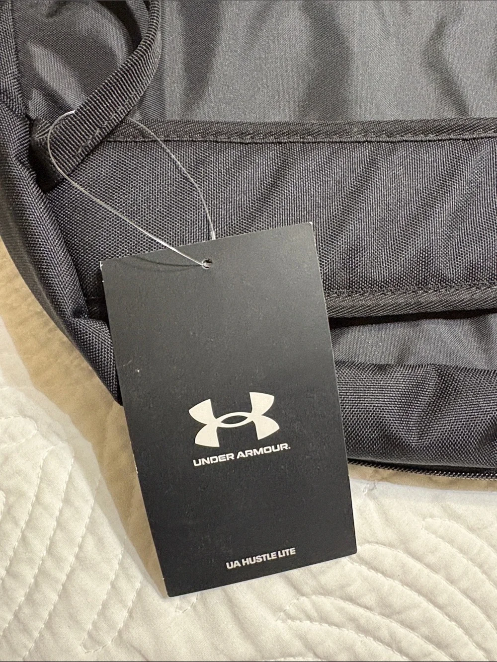 Under Armour Black Backpack with White Logo